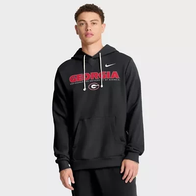 NCAA Nike Georgia Bulldogs 2025 Sideline Standard Issue Dri-FIT Hoodie