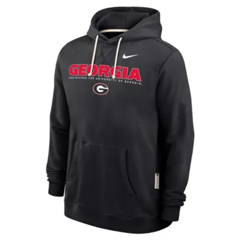 NCAA Nike Georgia Bulldogs 2025 Sideline Standard Issue Dri-FIT Hoodie