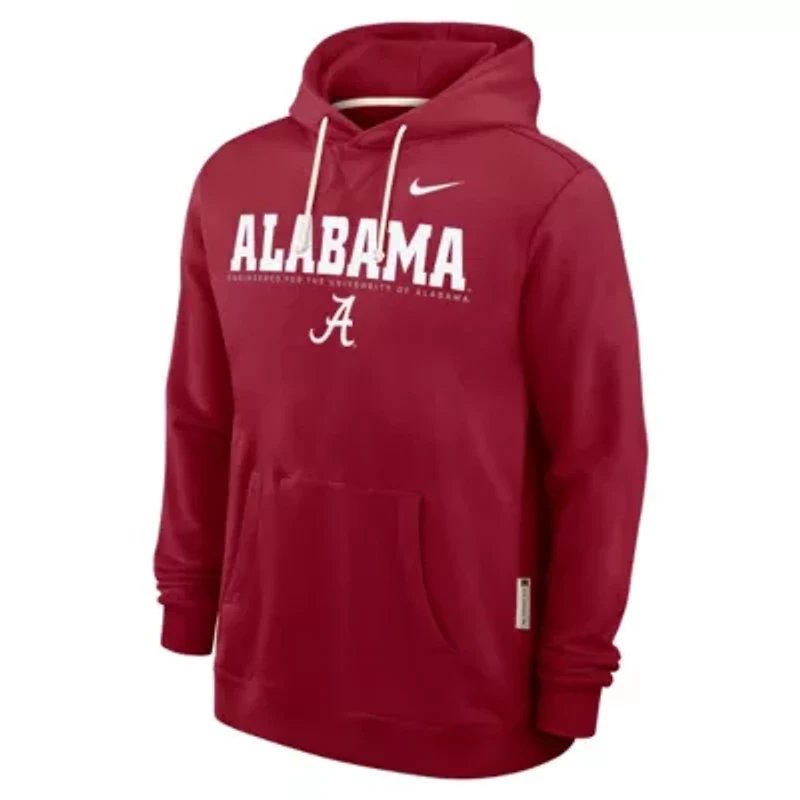 Alabama Crimson Tide NCAA Nike 2025 Sideline Standard Issue Dri-FIT Hoodie