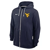 NCAA Nike West Virginia Mountaineers 2025 Sideline Standard Issue Dri-FIT Full-Zip Hoodie