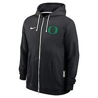 NCAA Nike Oregon Ducks 2025 Sideline Standard Issue Dri-FIT Full-Zip Hoodie
