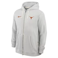 NCAA Nike Texas Longhorns 2025 Sideline Standard Issue Dri-FIT Full-Zip Hoodie