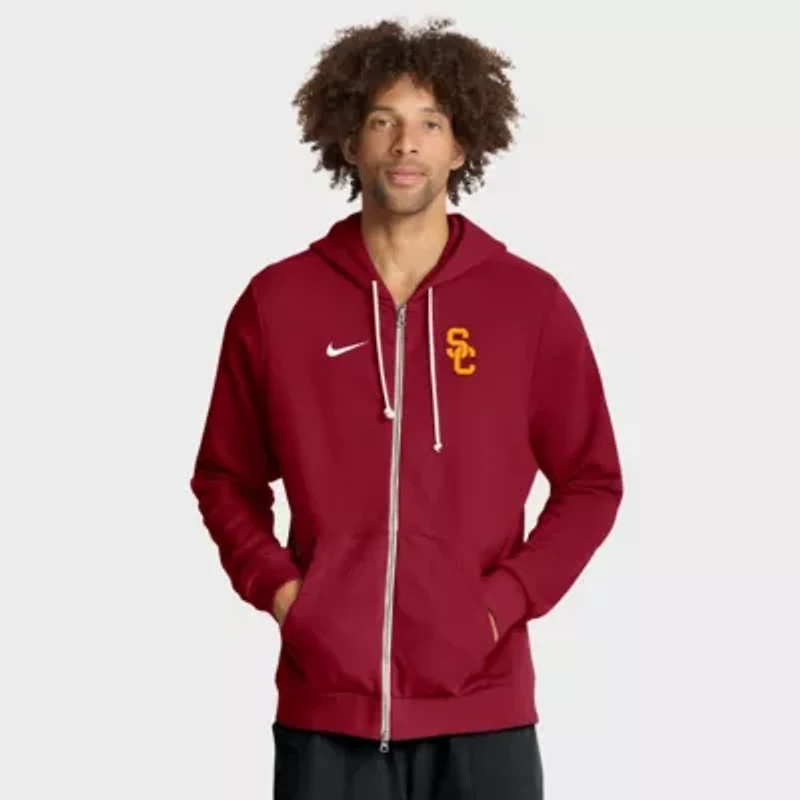 NCAA Nike USC Trojans 2025 Sideline Standard Issue Dri-FIT Full-Zip Hoodie