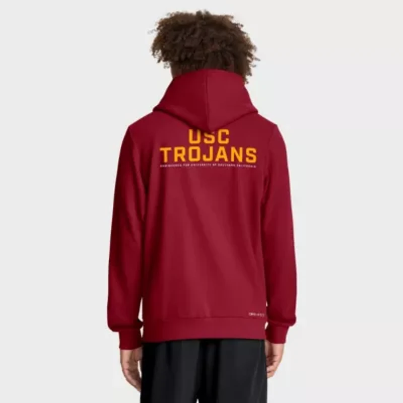 NCAA Nike USC Trojans 2025 Sideline Standard Issue Dri-FIT Full-Zip Hoodie