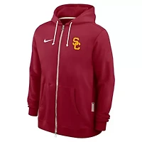 NCAA Nike USC Trojans 2025 Sideline Standard Issue Dri-FIT Full-Zip Hoodie