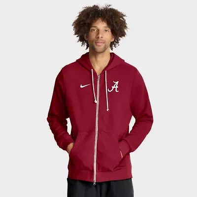 Alabama Crimson Tide NCAA Nike 2025 Sideline Standard Issue Dri-FIT Full-Zip Hoodie