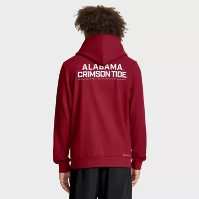 Alabama Crimson Tide NCAA Nike 2025 Sideline Standard Issue Dri-FIT Full-Zip Hoodie