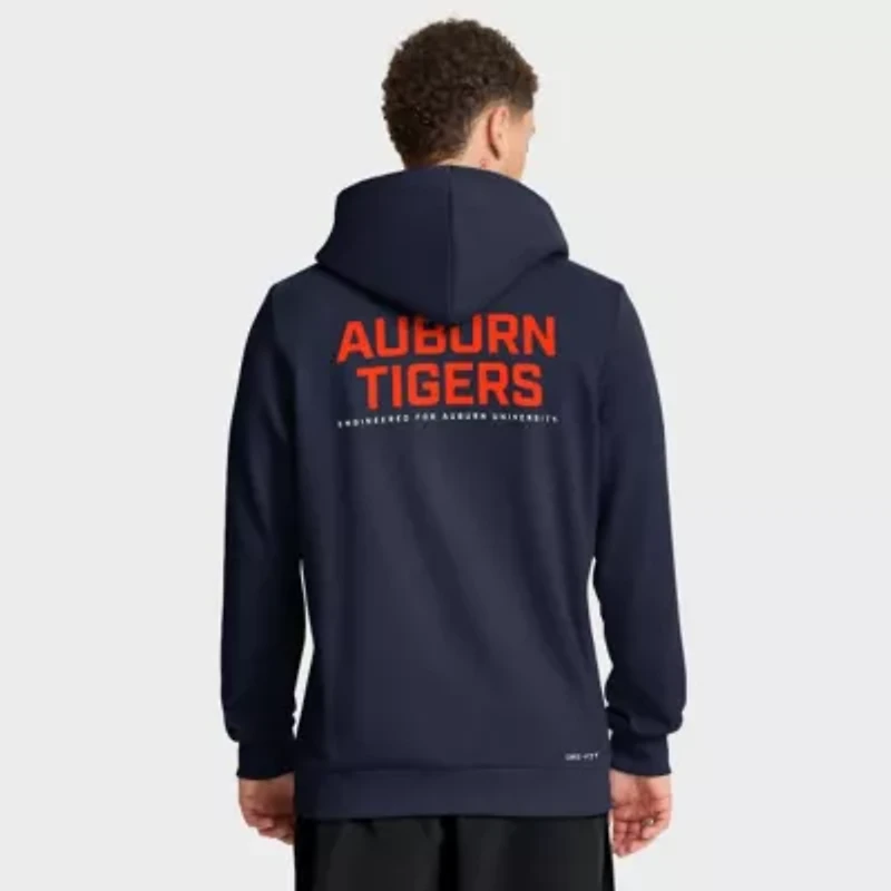NCAA Nike Auburn Tigers 2025 Sideline Standard Issue Dri-FIT Full-Zip Hoodie