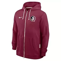 NCAA Nike Florida State Seminoles 2025 Sideline Standard Issue Dri-FIT Full-Zip Hoodie