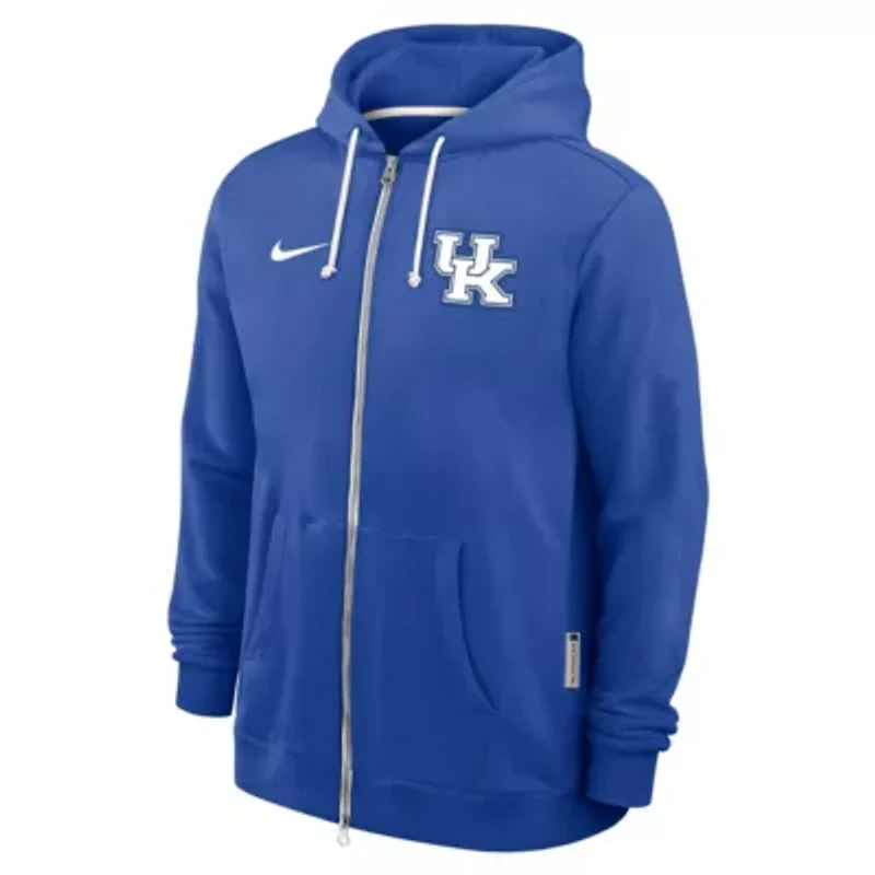 NCAA Nike Kentucky Wildcats 2025 Sideline Standard Issue Dri-FIT Full-Zip Hoodie