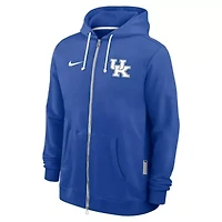 NCAA Nike Kentucky Wildcats 2025 Sideline Standard Issue Dri-FIT Full-Zip Hoodie