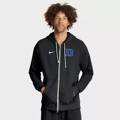 Duke Blue Devils NCAA Nike 2025 Sideline Standard Issue Dri-FIT Full-Zip Hoodie