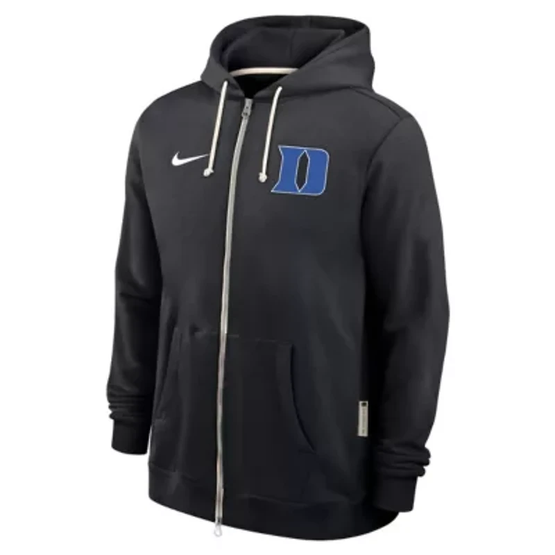 Duke Blue Devils NCAA Nike 2025 Sideline Standard Issue Dri-FIT Full-Zip Hoodie