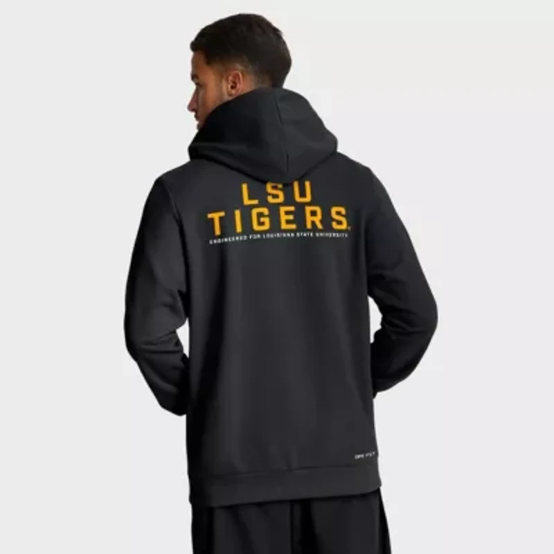 NCAA Nike LSU Tigers 2025 Sideline Standard Issue Dri-FIT Full-Zip Hoodie
