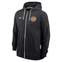NCAA Nike LSU Tigers 2025 Sideline Standard Issue Dri-FIT Full-Zip Hoodie
