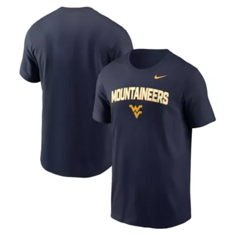 NCAA Nike West Virginia Mountaineers Primetime Arch Stack T-Shirt