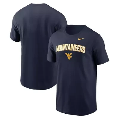 NCAA Nike West Virginia Mountaineers Primetime Arch Stack T-Shirt