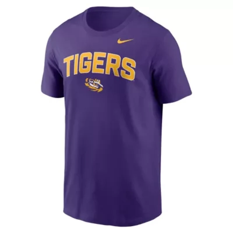 NCAA Nike LSU Tigers Primetime Arch Stack T-Shirt