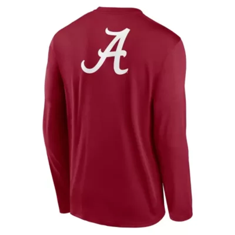 Alabama Crimson Tide NCAA Nike Primetime Campus 2-Hit Legend Dri-FIT Long Sleeve T-Shirt