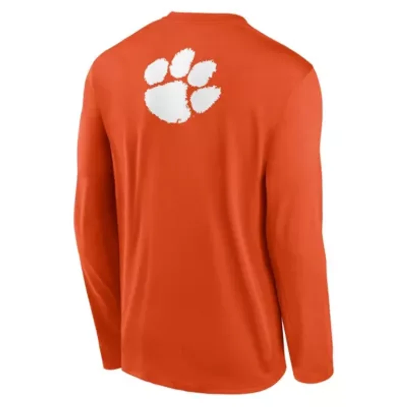 NCAA Nike Clemson Tigers Primetime Campus 2-Hit Legend Dri-FIT Long Sleeve T-Shirt