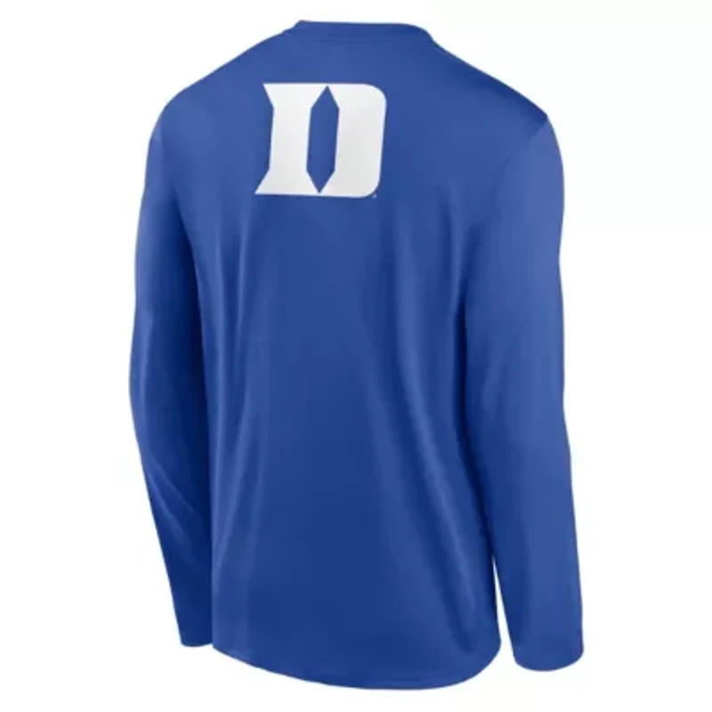 Duke Blue Devils NCAA Nike Primetime Campus 2-Hit Legend Dri-FIT Long Sleeve T-Shirt