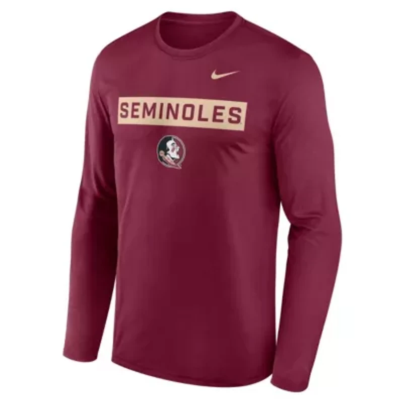 NCAA Nike Florida State Seminoles Primetime Campus 2-Hit Legend Dri-FIT Long Sleeve T-Shirt