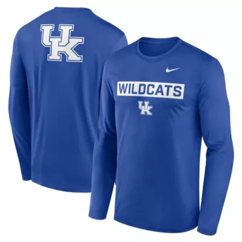 NCAA Nike Kentucky Wildcats Primetime Campus 2-Hit Legend Dri-FIT Long Sleeve T-Shirt