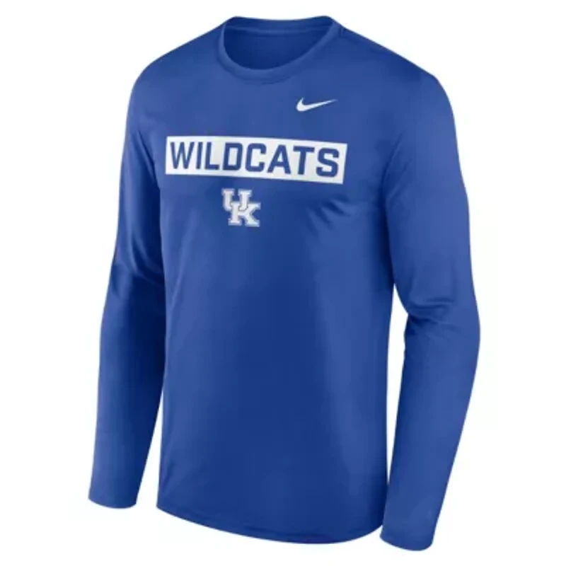 NCAA Nike Kentucky Wildcats Primetime Campus 2-Hit Legend Dri-FIT Long Sleeve T-Shirt
