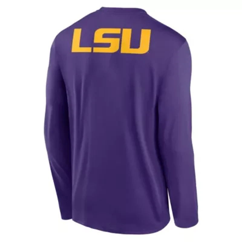 NCAA Nike LSU Tigers Primetime Campus 2-Hit Legend Dri-FIT Long Sleeve T-Shirt