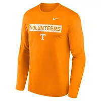 NCAA Nike Tennessee Volunteers Primetime Campus 2-Hit Legend Dri-FIT Long Sleeve T-Shirt