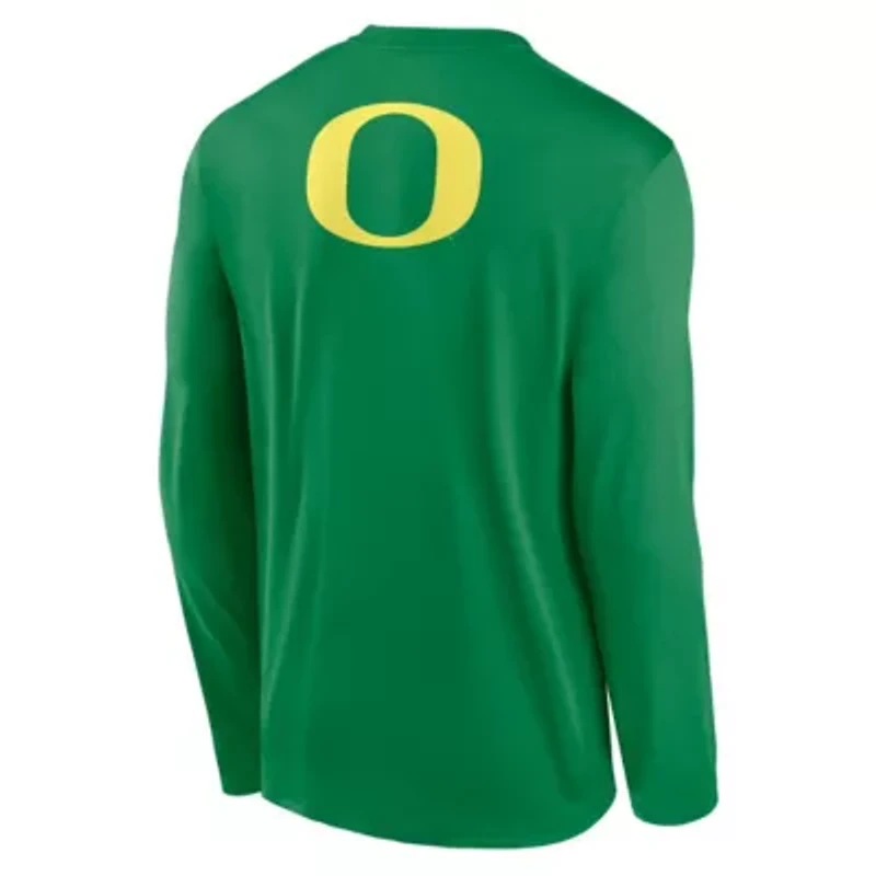 NCAA Nike Oregon Ducks Primetime Campus 2-Hit Legend Dri-FIT Long Sleeve T-Shirt