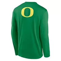 NCAA Nike Oregon Ducks Primetime Campus 2-Hit Legend Dri-FIT Long Sleeve T-Shirt