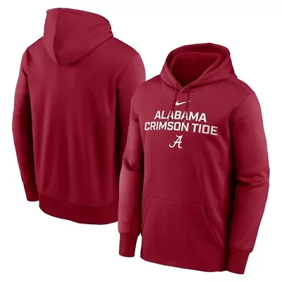 Alabama Crimson Tide NCAA Nike Team Stacked Performance Pullover Hoodie
