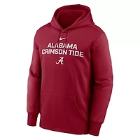 Alabama Crimson Tide NCAA Nike Team Stacked Performance Pullover Hoodie