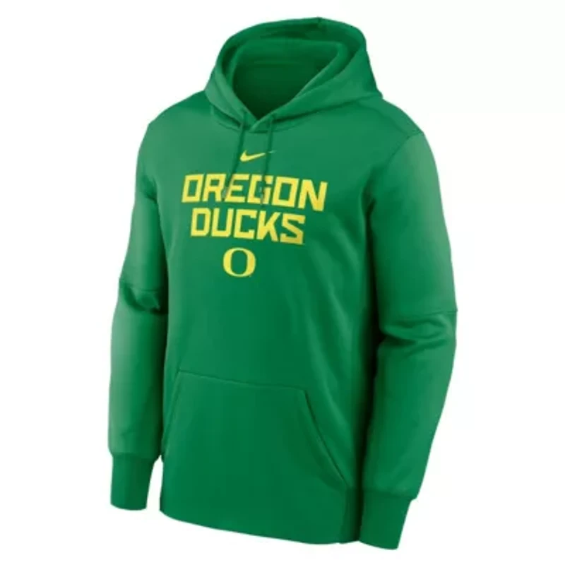NCAA Nike Oregon Ducks Team Stacked Performance Pullover Hoodie