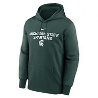 NCAA Nike Michigan State Spartans Team Stacked Performance Pullover Hoodie