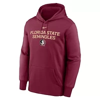 NCAA Nike Florida State Seminoles Team Stacked Performance Pullover Hoodie