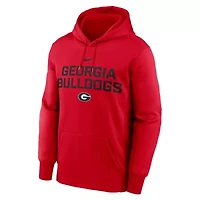 NCAA Nike Georgia Bulldogs Team Stacked Performance Pullover Hoodie