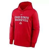NCAA Nike Ohio State Buckeyes Team Stacked Performance Pullover Hoodie