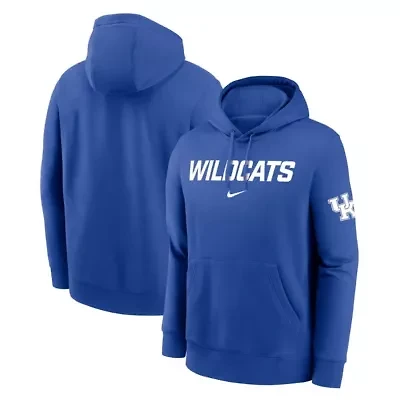 NCAA Nike Kentucky Wildcats Nickname Club Fleece Pullover Hoodie