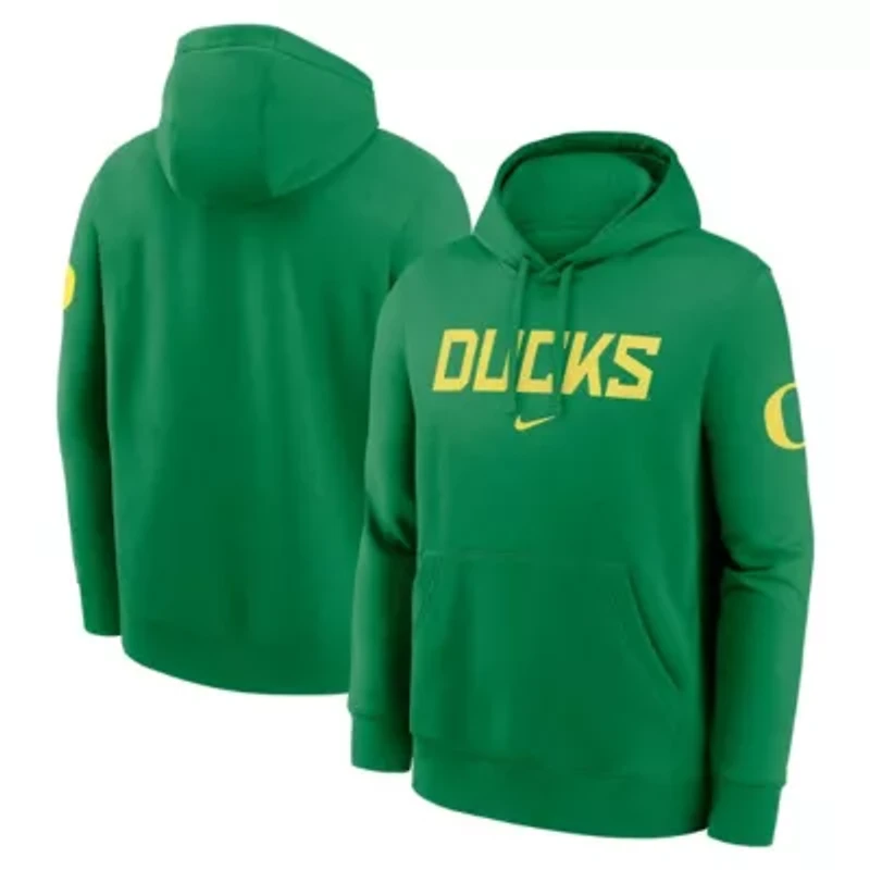NCAA Nike Oregon Ducks Nickname Club Fleece Pullover Hoodie