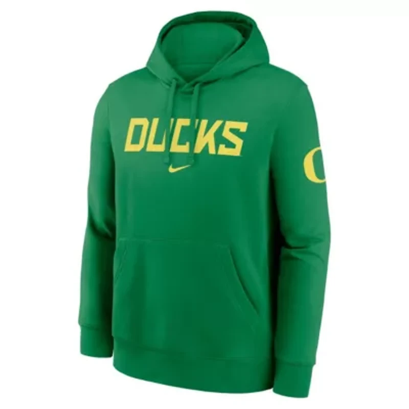 NCAA Nike Oregon Ducks Nickname Club Fleece Pullover Hoodie