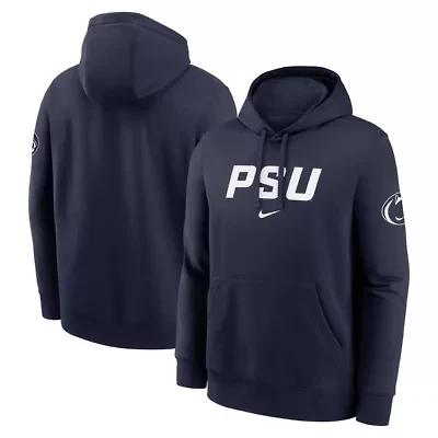NCAA Nike Penn State Nittany Lions Nickname Club Fleece Pullover Hoodie