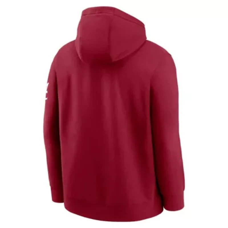 Alabama Crimson Tide NCAA Nike Nickname Club Fleece Pullover Hoodie