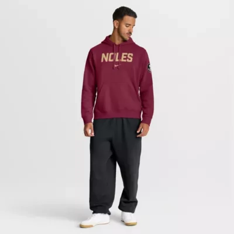 NCAA Nike Florida State Seminoles Nickname Club Fleece Pullover Hoodie