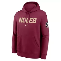 NCAA Nike Florida State Seminoles Nickname Club Fleece Pullover Hoodie