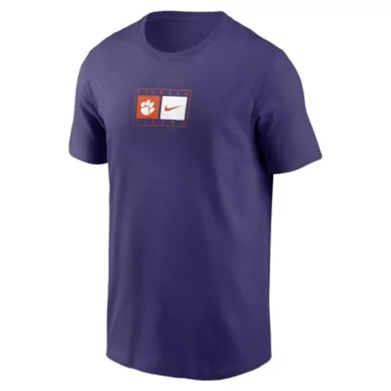 NCAA Nike Clemson Tigers Campus Logo Swoosh T-Shirt