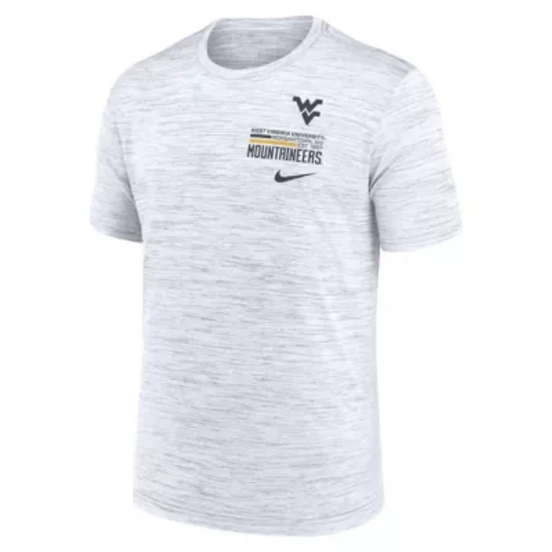 NCAA Nike West Virginia Mountaineers Velocity Stacked Dri-FIT T-Shirt