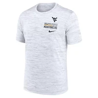 NCAA Nike West Virginia Mountaineers Velocity Stacked Dri-FIT T-Shirt