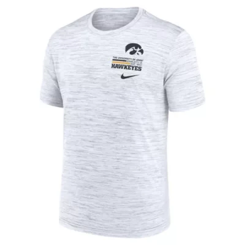NCAA Nike Iowa Hawkeyes Velocity Stacked Dri-FIT T-Shirt
